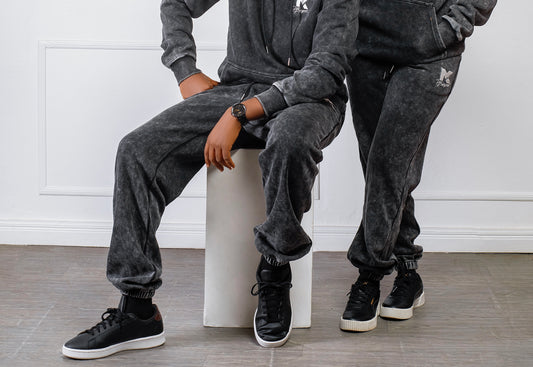 Sweat Pants - Grey Snow Wash