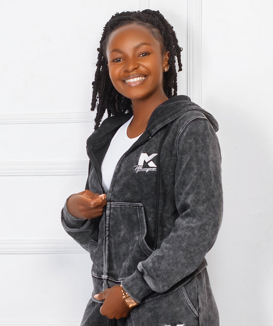 Hoodie - Grey Snow Wash