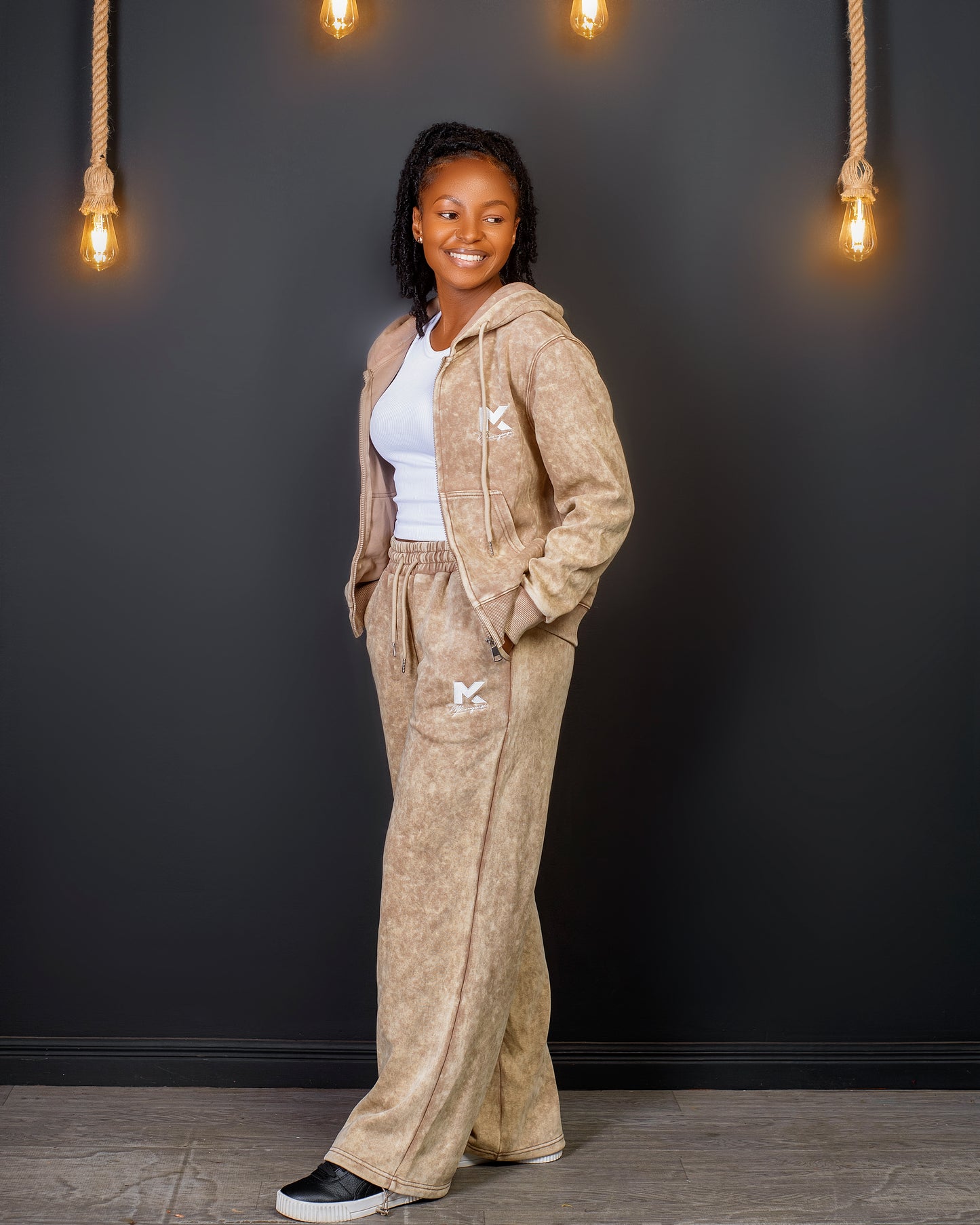 Sweat Suit - Beige Snow Wash