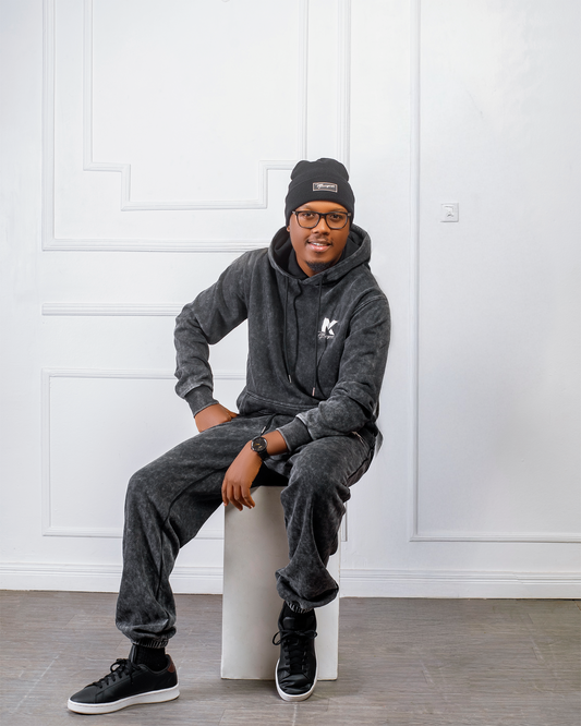 Sweat Suit - Gray Snow Wash