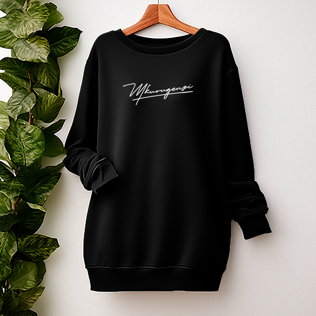 Black Sweatshirt Dress